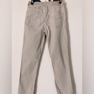 LEVI PULL ON JEANS TAN STRAIGHT LEG SIZE 16 IN BOYS